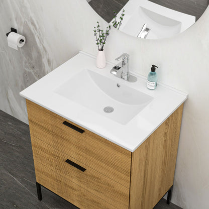 Premium Rectangular Vanity Top With Single Faucet Hole And Overflow Daily Nest