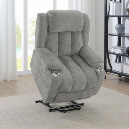 Houston - Upholstered Power Lift Recliner Chair CoasterEveryday