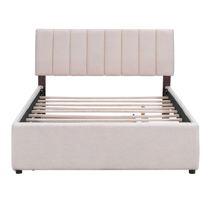 Upholstered Platform Bed With Trundle Halcyon Home