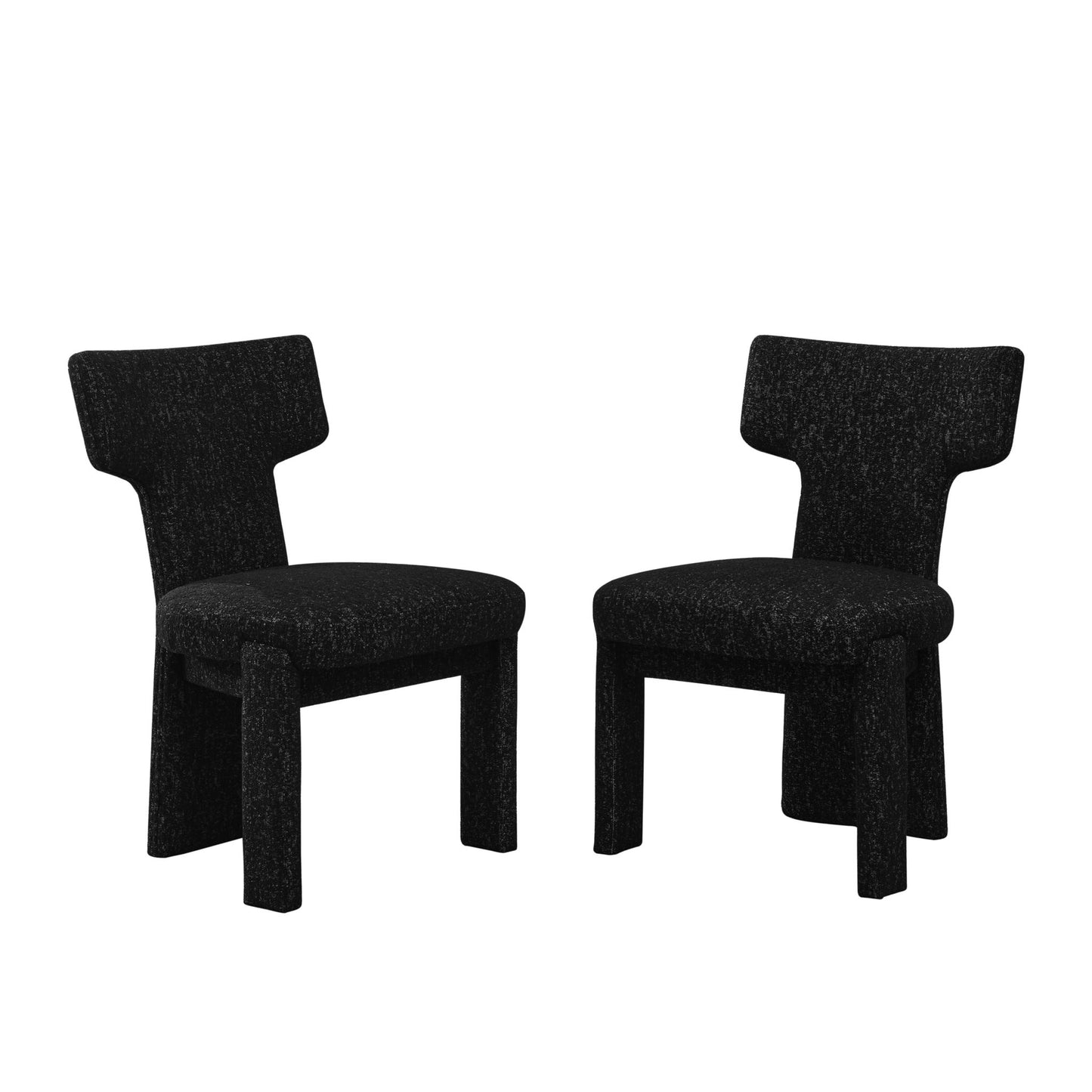 Armless Curved Back Accent Chairs (Set of 2) Home Essentials