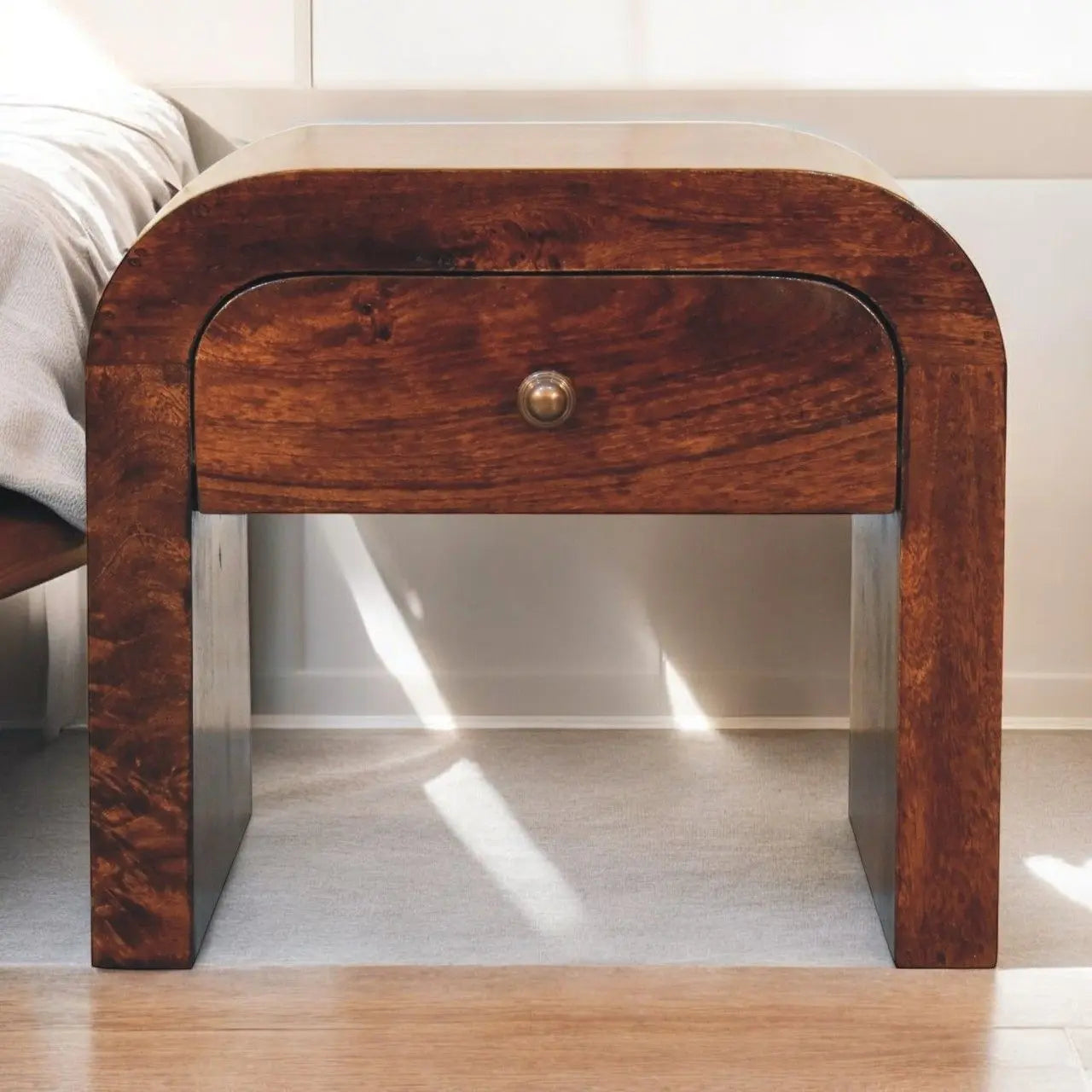 Disc Nightstand - Walnut Artisan Furniture