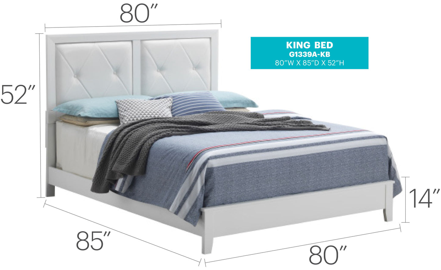 Padded Headboard Bed Glory Furniture