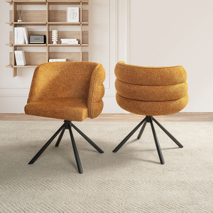 270 Degree Swivel Upholstered Desk Chairs (Set of 2) Home Essentials