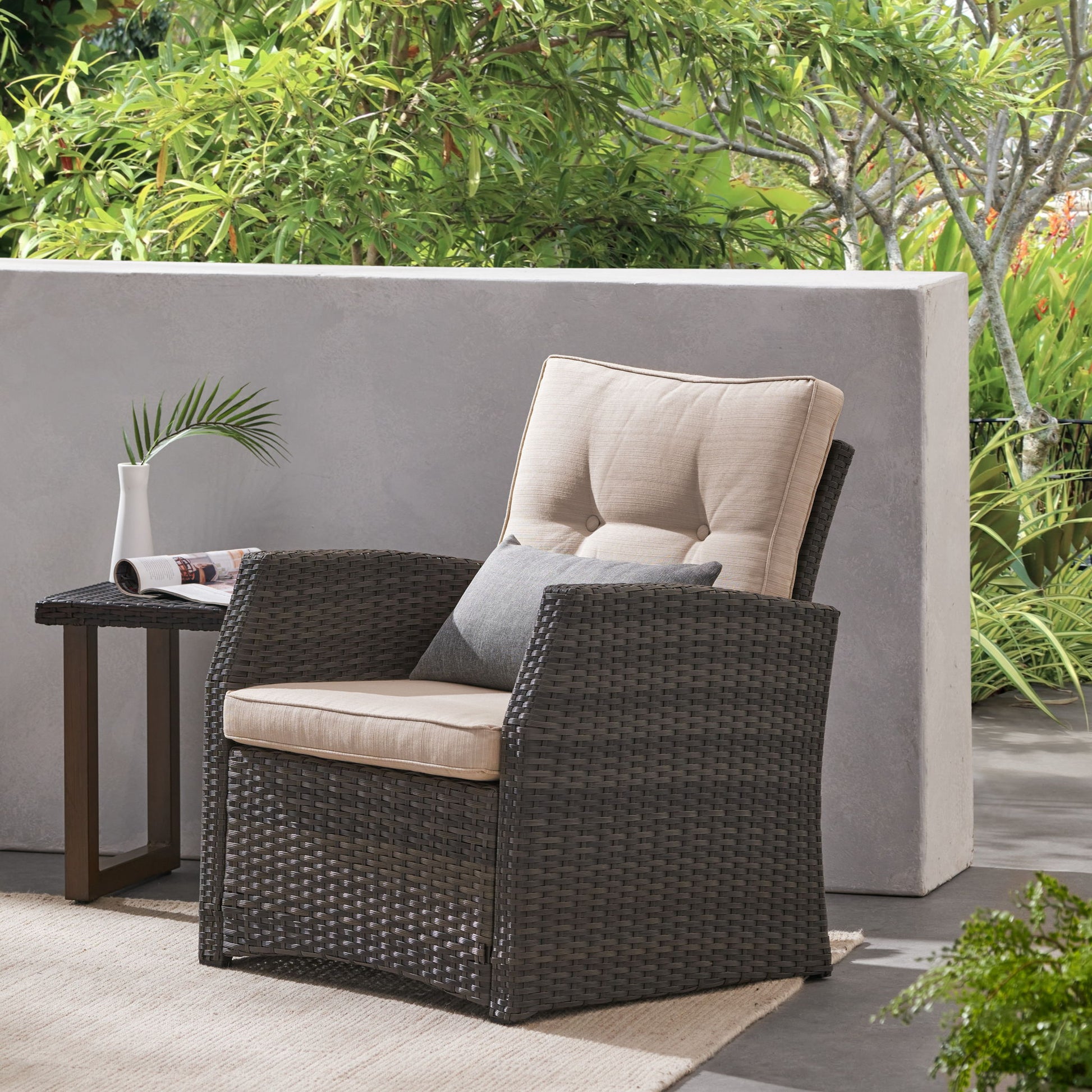 St Marta - Single Sofa Outdoor Relaxation Noble House