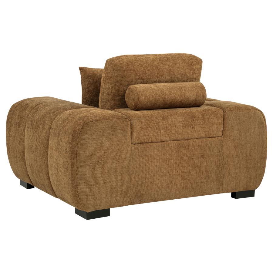 Octavia - Fabric Upholstered Track Arm Accent Chair Coaster Fine Furniture