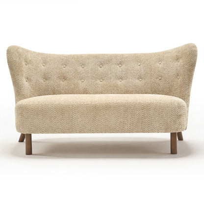 Nordic Chair Laid Back Loveseats With Curved Backres, No Armrests Home Essentials