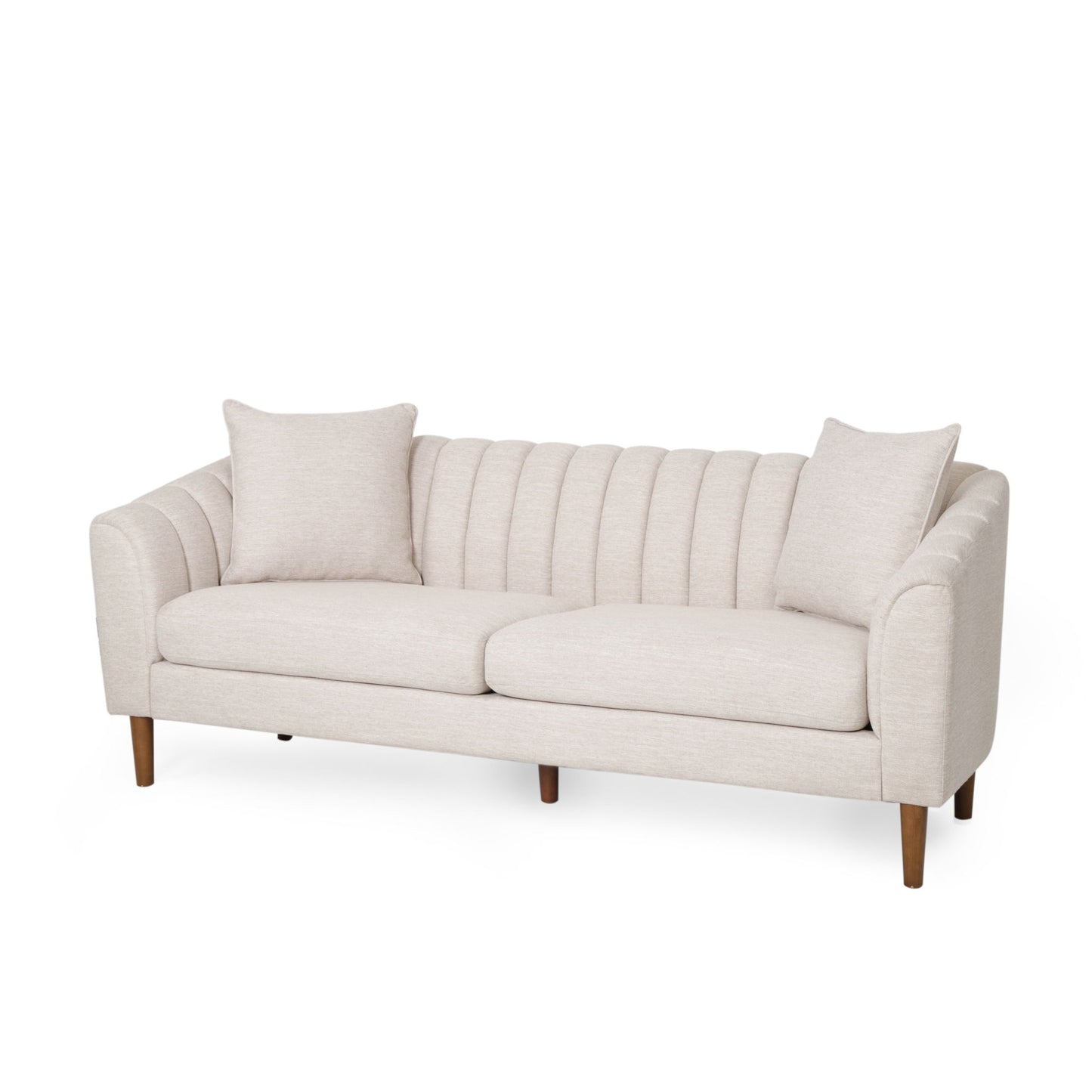 Contemporary 3 Seater Sofa With Accents Noble House