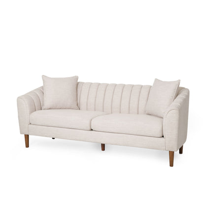 Contemporary 3 Seater Sofa With Accents Noble House