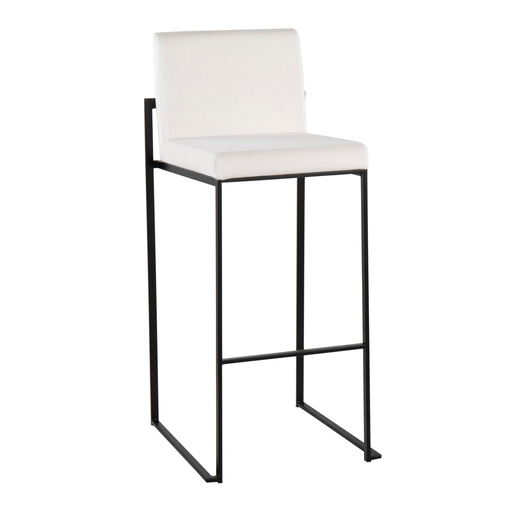 Fuji - Contemporary High Back Barstool Elegant Design Lumi Source
