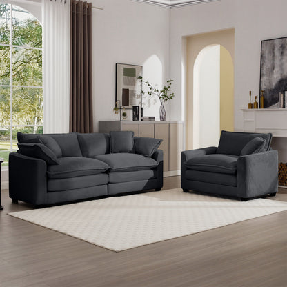 Elegant Oversized Sectional Sofa Set With Deep Seats And Flexible Layout Home Essentials