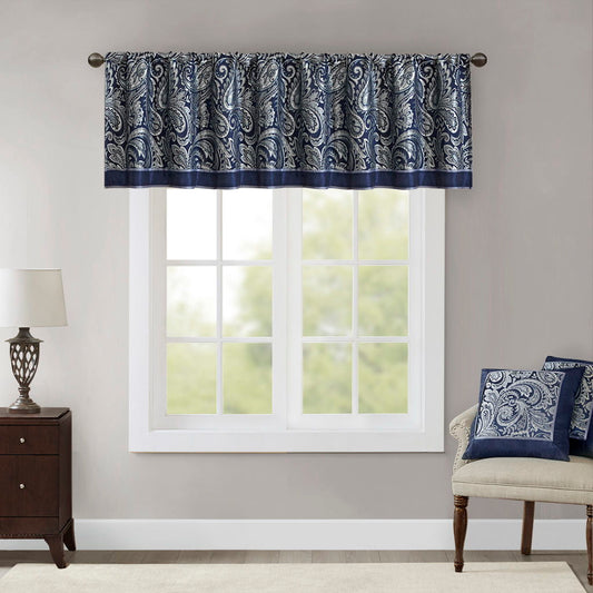 Aubrey - Window Valance - Navy