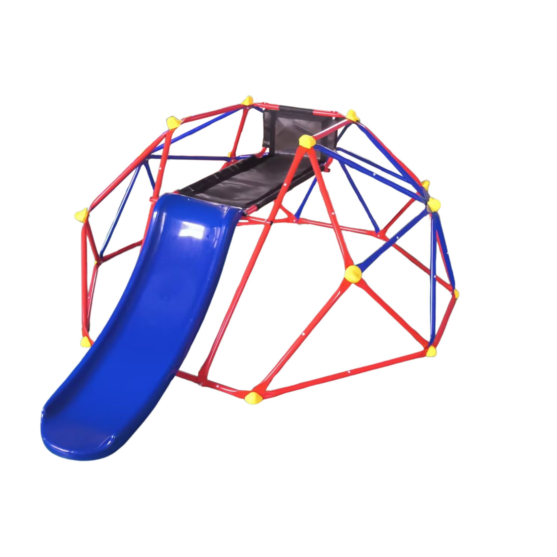 Innovative Dome Climber With Slide And Climbing Stones - Blue / Red Daily Nest