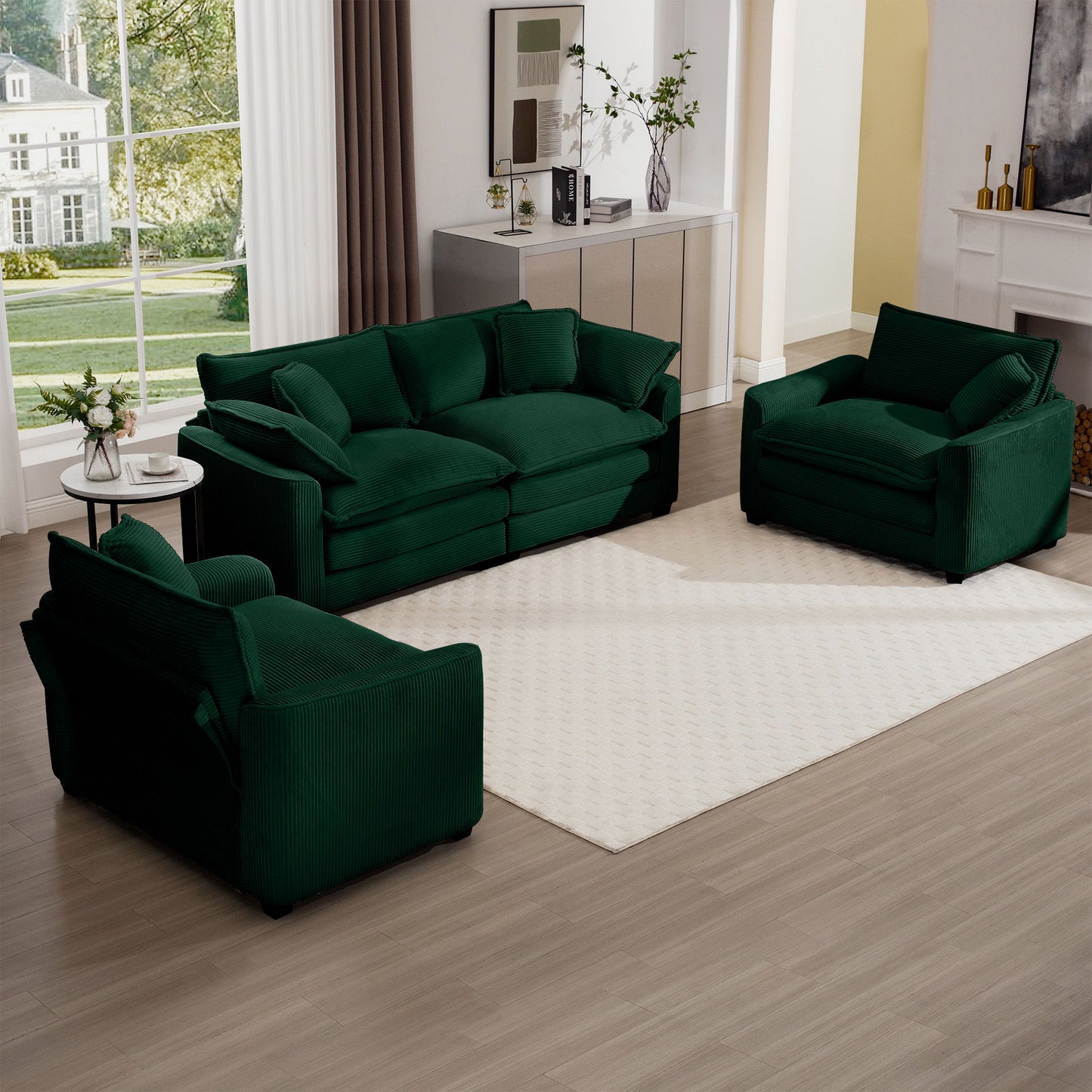 Elegant Oversized Sectional Sofa Set With Deep Seats And Flexible Layout Home Essentials