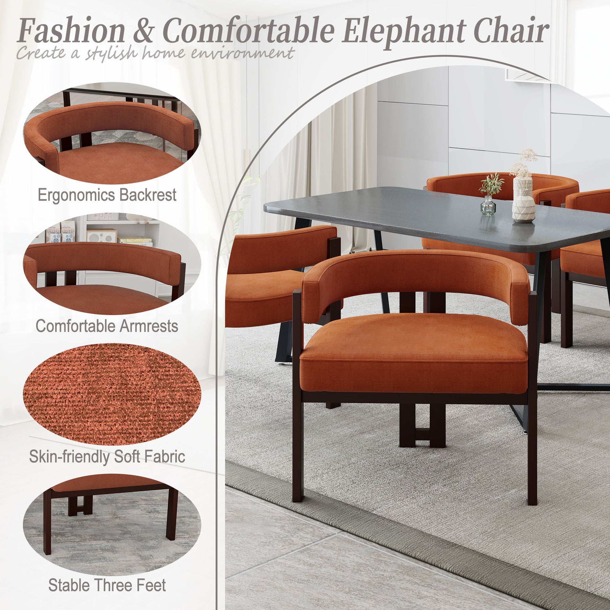 Modern Accent Teddy Upholstered Armchair Home Essentials