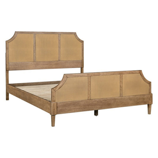 Lily Pond - Queen Platform Bed Toasted - Natural JLA