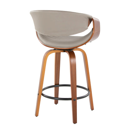 Symphony - Mid Century Stylish Design Modern Counter Stool (Set of 2) Lumi Source