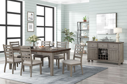 Rustic Two Tone Sever With Powerpack - Gray Bernards Furniture