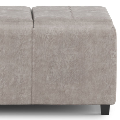 Avalon - Upholstered Storage Ottoman Simpli-Home