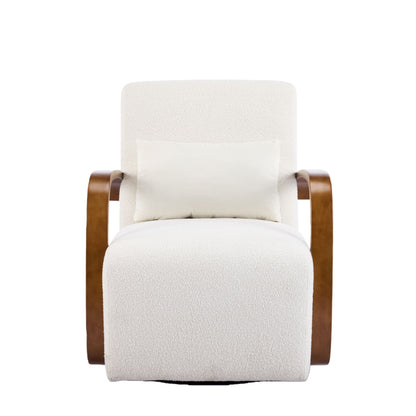 Swivel Accent Rotatable Ergonomic Single Chair For Living Room Home Essentials