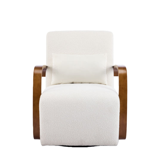 Swivel Accent Rotatable Ergonomic Single Chair For Living Room Home Essentials