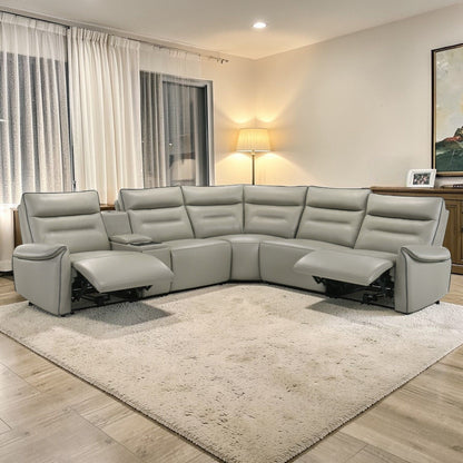 Jayke - Power Motion Sectional Sofa - Light Gray Acme