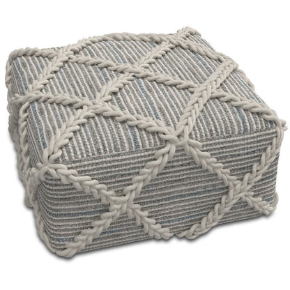 Cowan - Handcrafted Square Pouf Simpli-Home