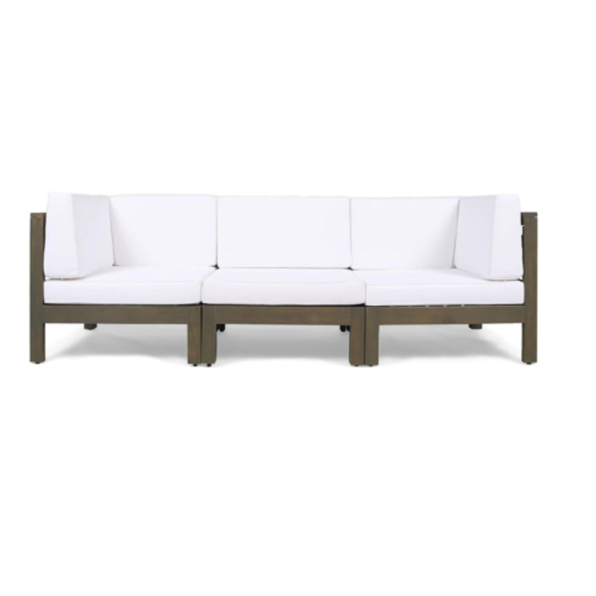 Oana - 3 Piece Sofa Set With Water Resistant Cushions Noble House