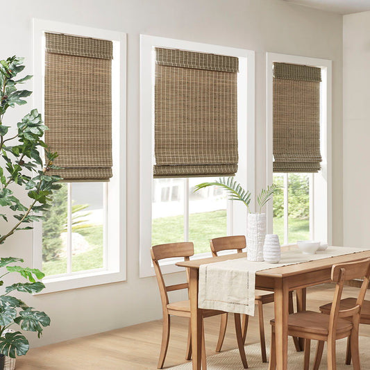 Eastfield - Light Filtering Roman Shade - Natural Ash Madison Park
