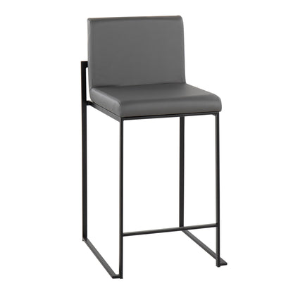 Fuji - Contemporary Modern Elegance, High Back Counter Stool Lumi Source