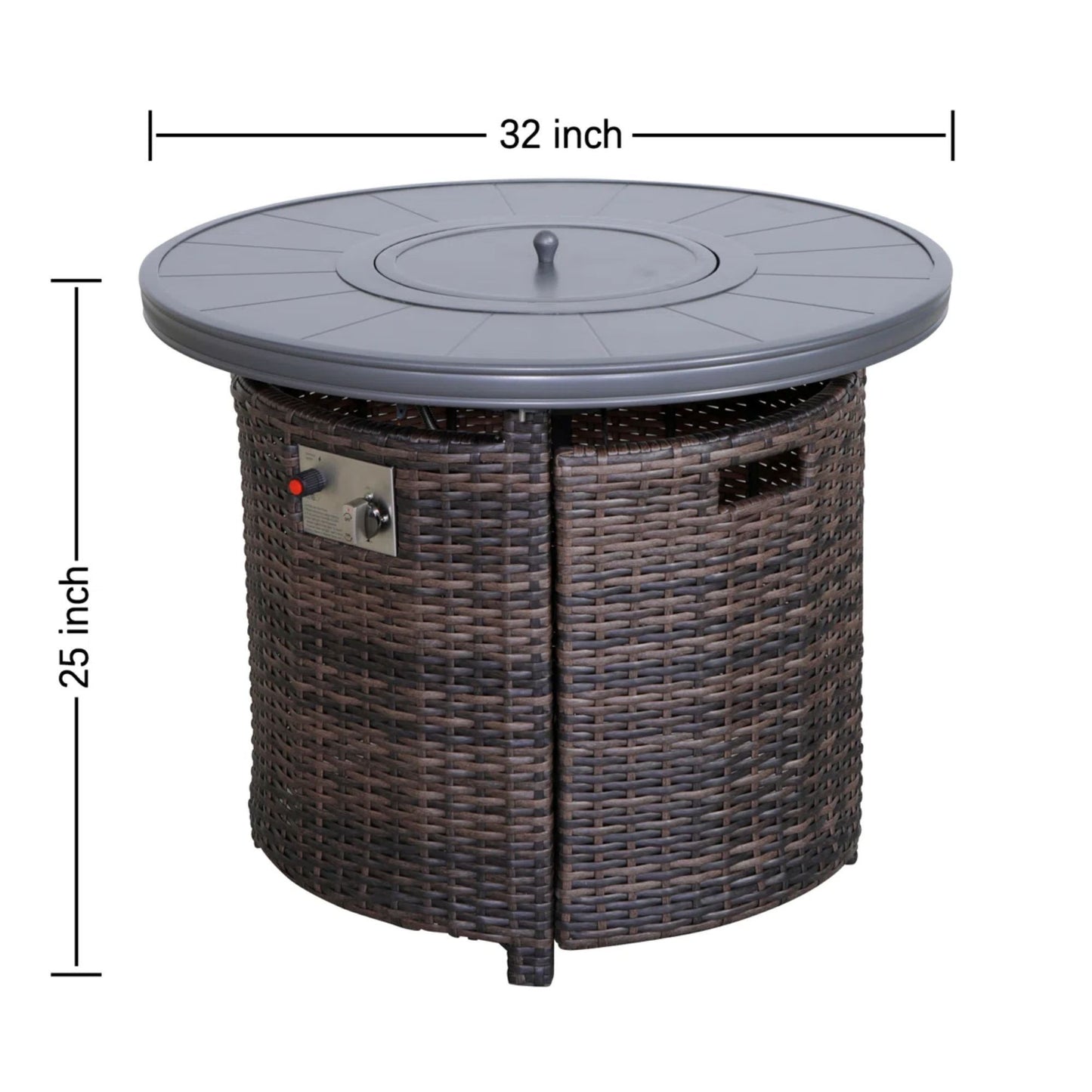 Outdoor Fire Pit Table With Lid LSI Patio Furniture