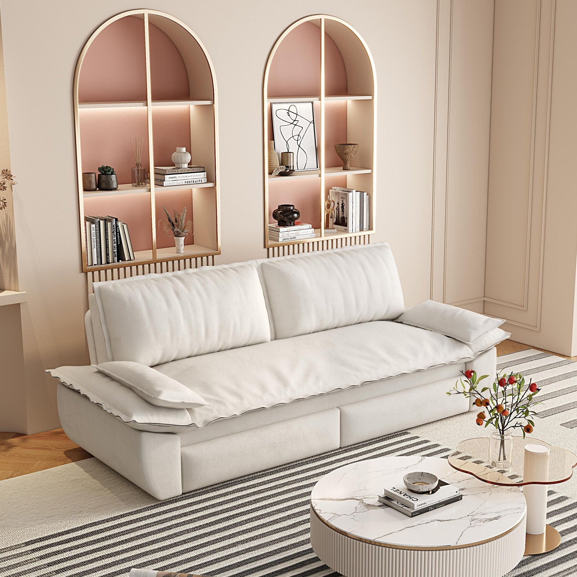 Pull Out Sleeper Sofa Bed, 3 In 1 Multi Functional Home Essentials