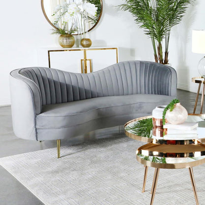 Sophia - Upholstered Channel Tufted Loveseat CoasterEssence