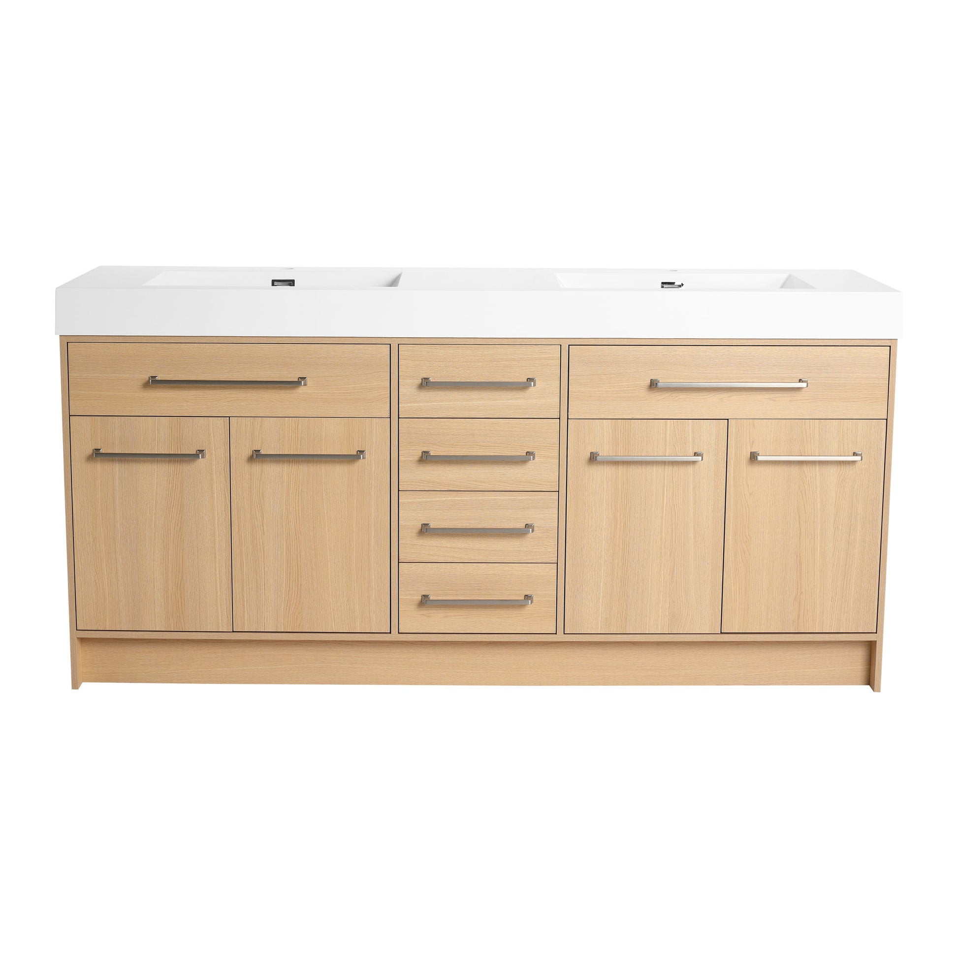 Freestanding Bathroom Vanity With Resin Sink, Soft-Closing Doors And Drawers Home Essentials