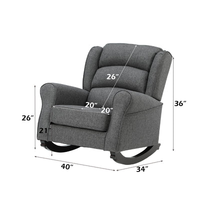 Fabien - Rocking Chair - Gray Acme