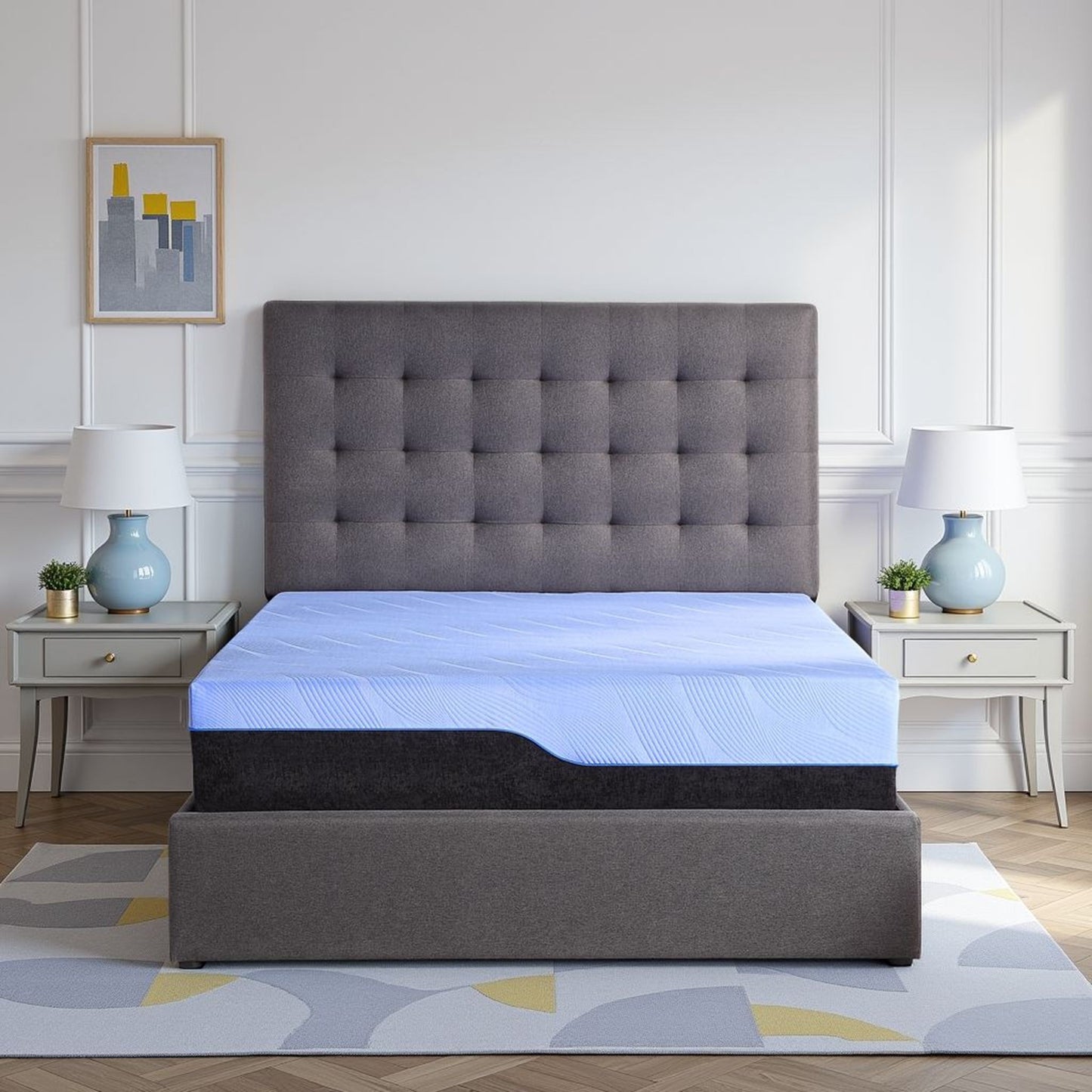 Refresh - 12" Hybrid Cooling Fast Responding Latex Foam And Coil Mattress Remedy Sleep