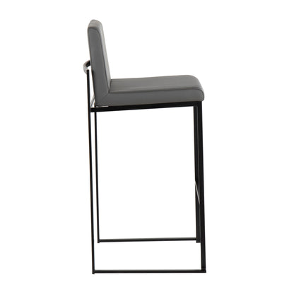 Fuji - Contemporary High Back Barstool Elegant Design Lumi Source
