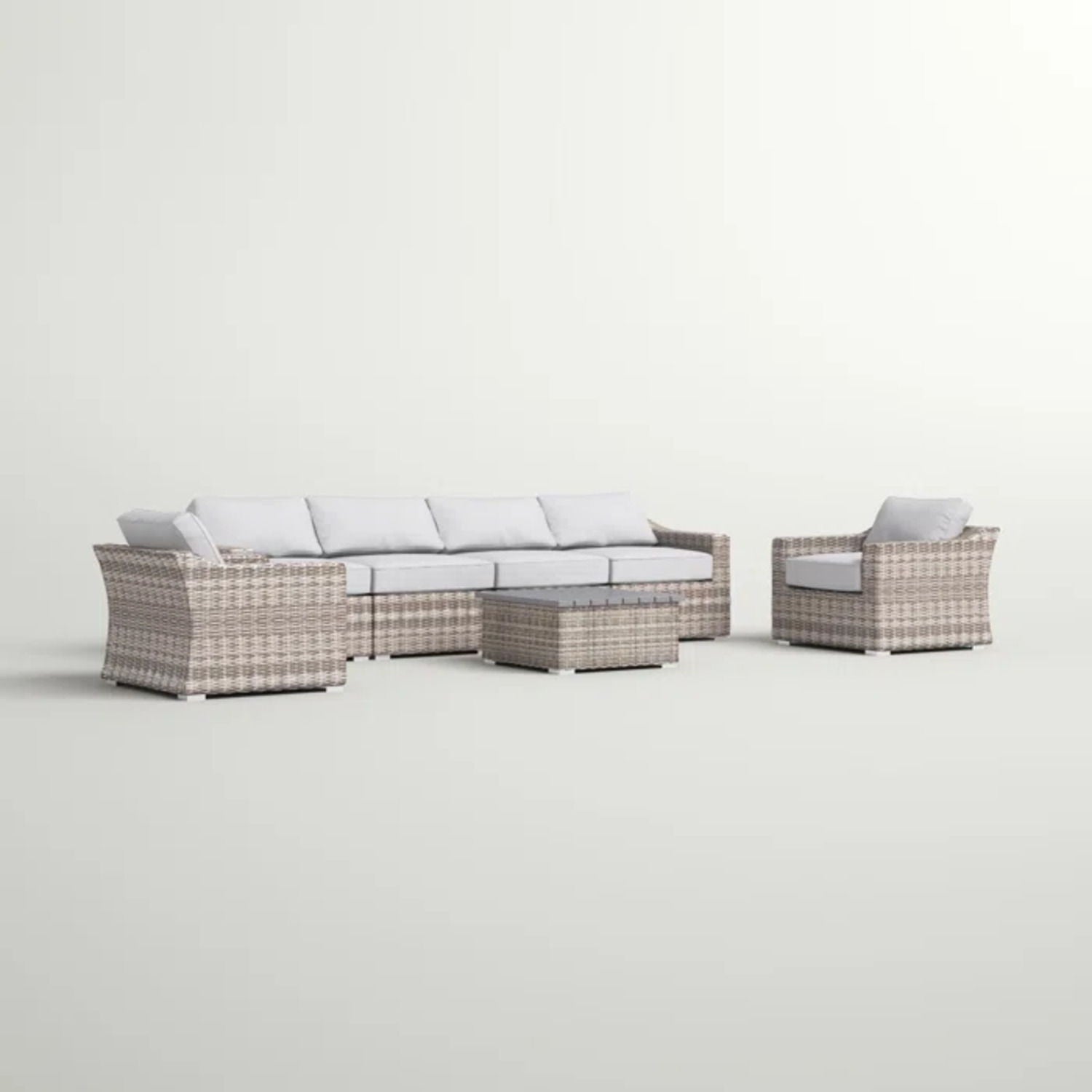 Stylish Sofa Seating Group With Cushions Perfect For Outdoor Gatherings LSI Patio Furniture