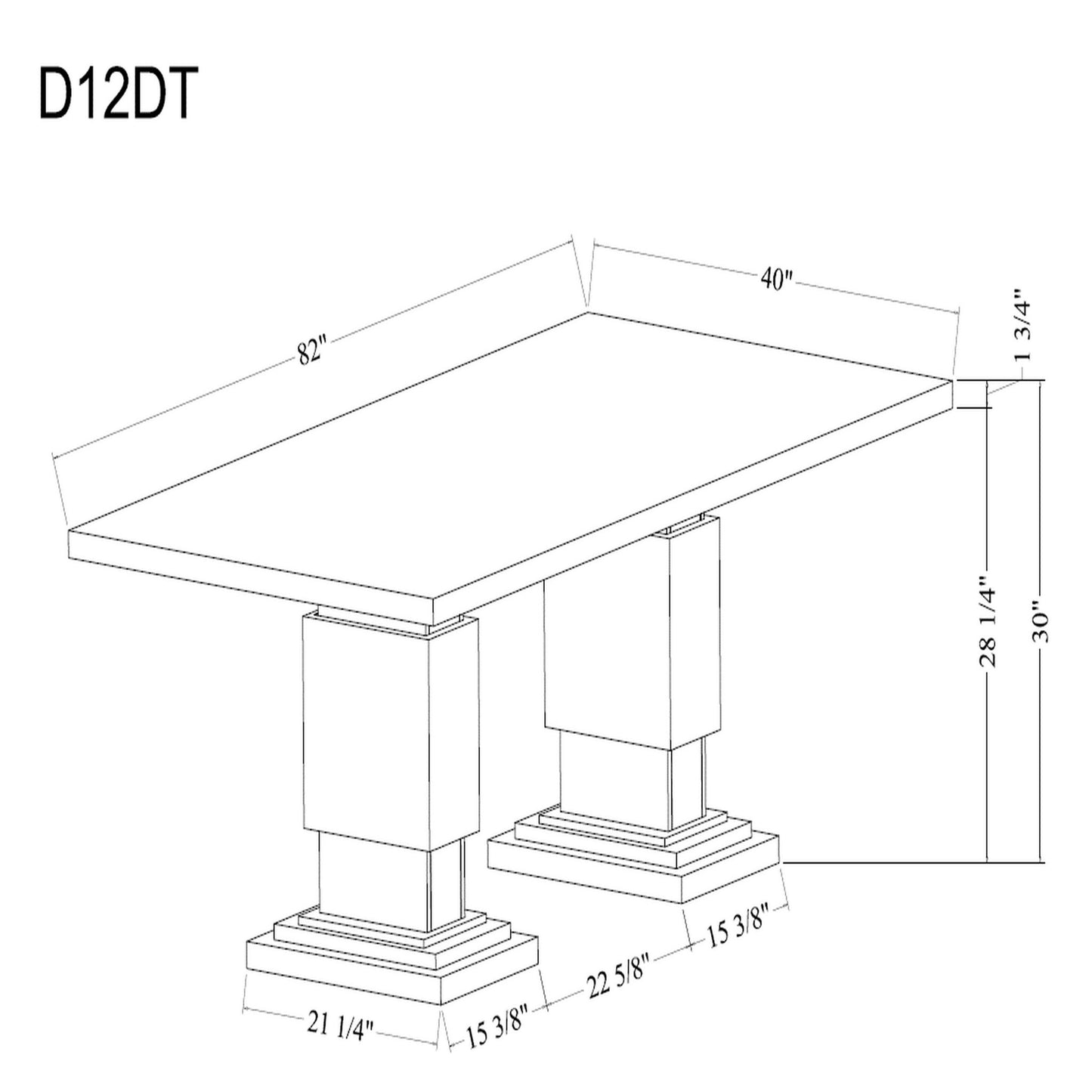 Stacey - Dining Table - Multicolor Global Furniture USA