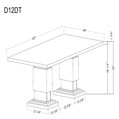 Stacey - Dining Table - Multicolor Global Furniture USA