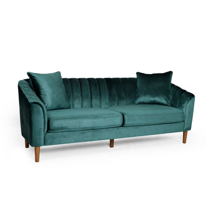 Contemporary 3 Seater Sofa With Accents Noble House