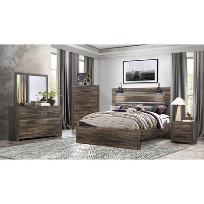 Monica - Bed With Panel Style And Slat Headboard Global Furniture USA