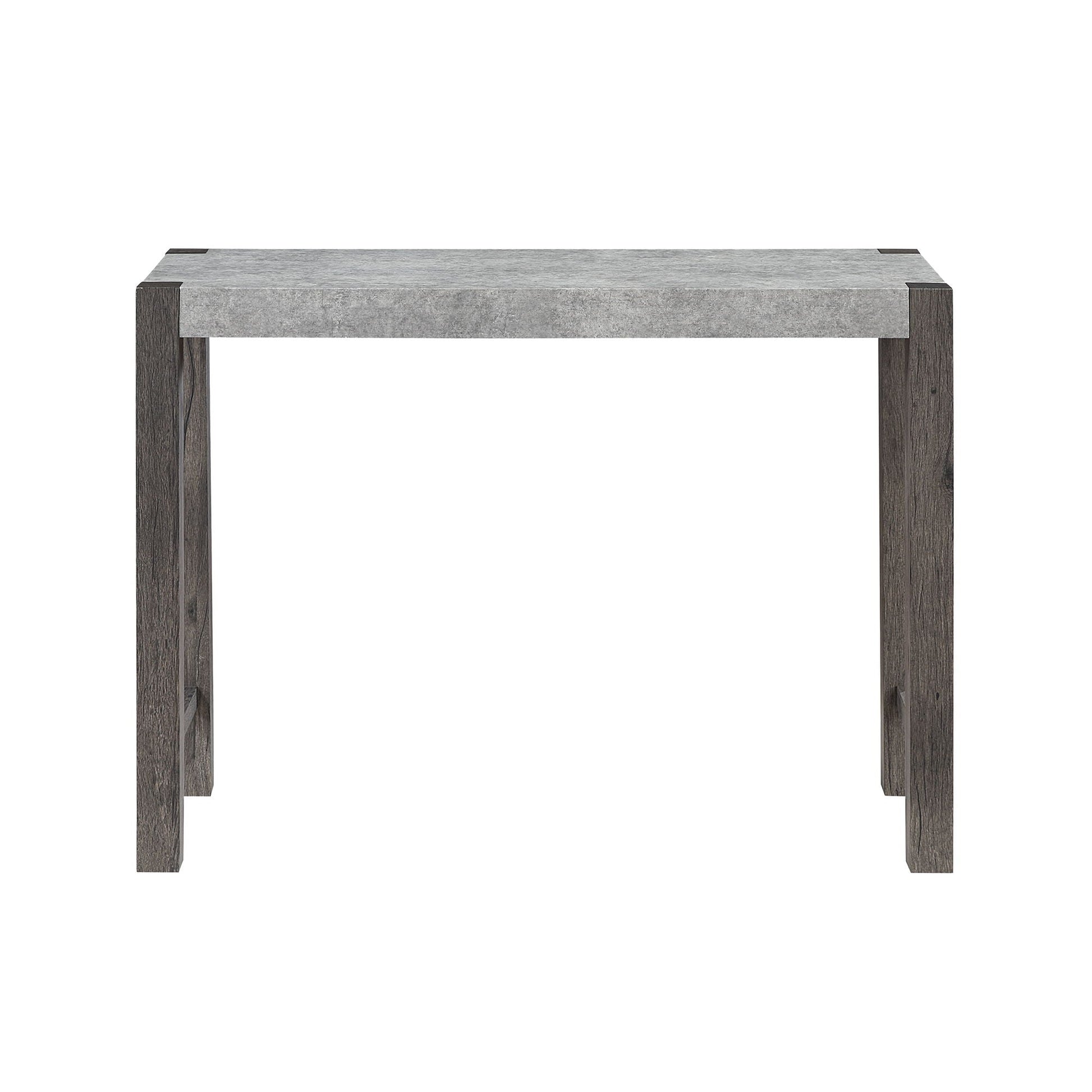 Regina - Console Sofa Table And Double Pedestal Base - Gray Global Furniture USA