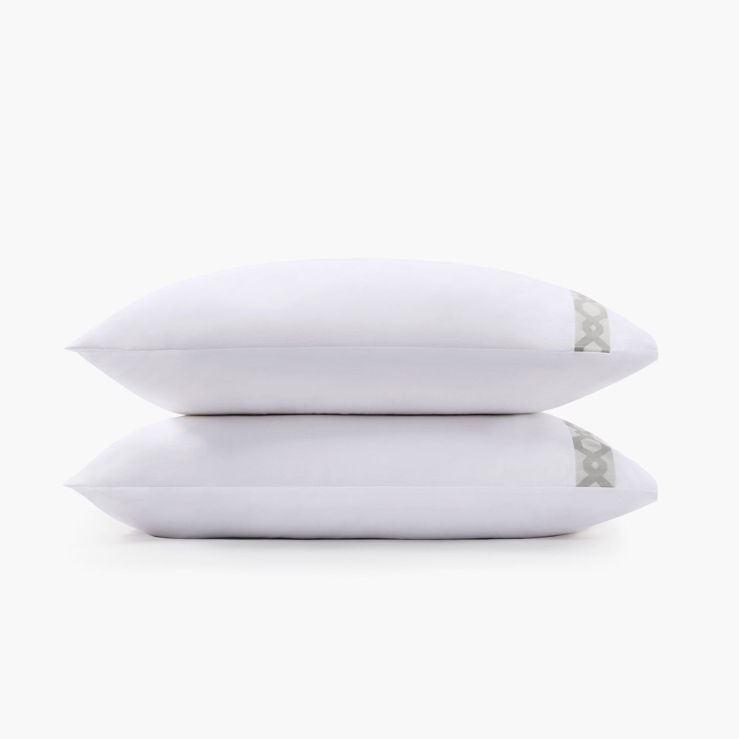 Signature Hem - King Pillowcases - Grey