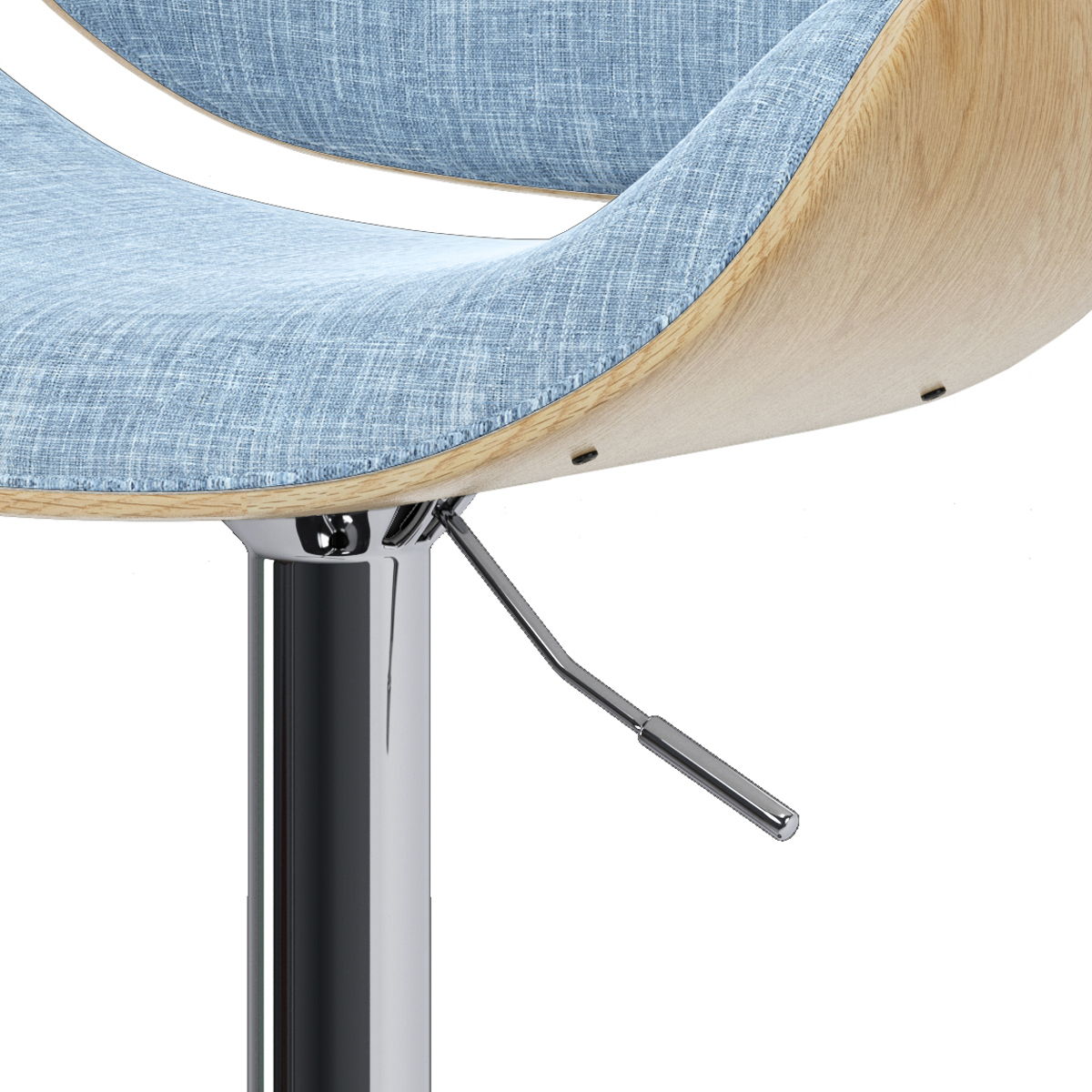 Marana - Handcrafted Bentwood Adjustable Swivel Bar Stool Simpli-Home