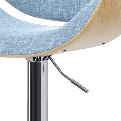 Marana - Handcrafted Bentwood Adjustable Swivel Bar Stool Simpli-Home