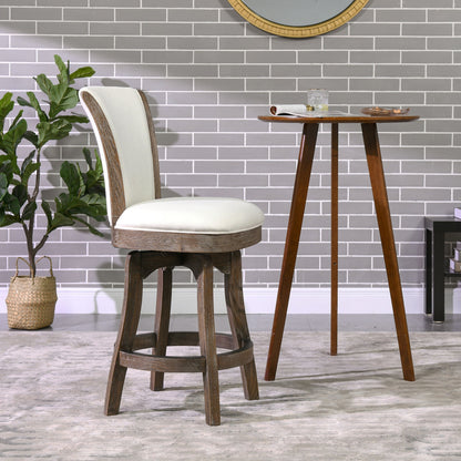 Henry - Armless Swivel Counter Height Bar Stool Jennifer Taylor Home