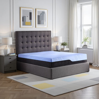 Refresh - 12" Hybrid Cooling Gelcare Memory Foam And Coil Mattress Remedy Sleep