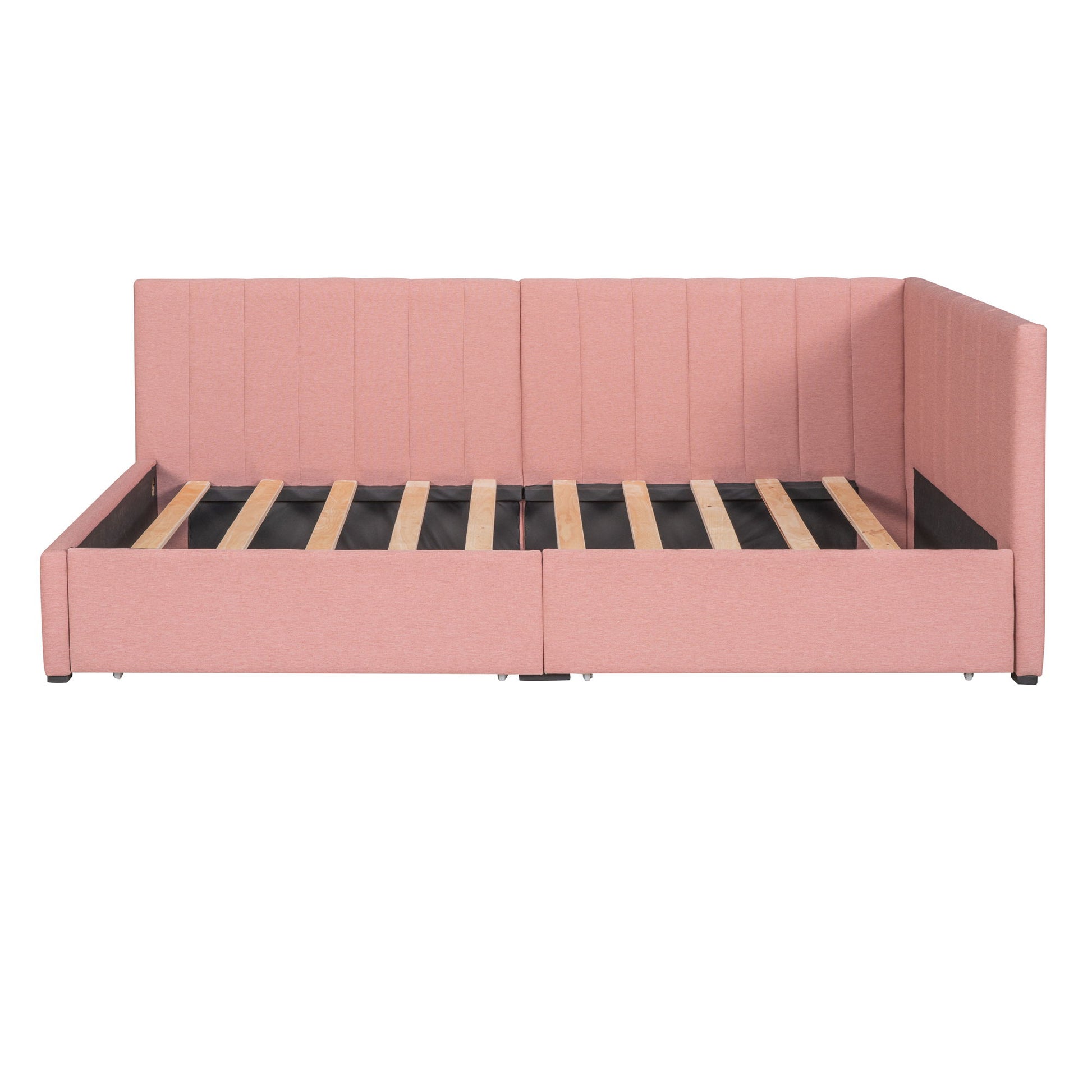 Upholstered Daybed, Sofa Bed Frame, No Box Spring Needed - Snoozhouse