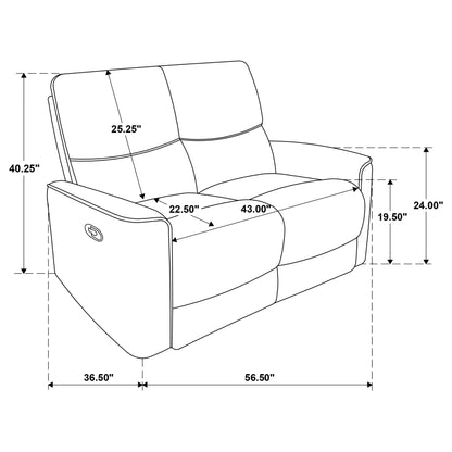 Trask - Reclining Loveseat Furniture Max