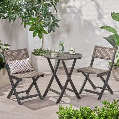 Evergreen - Outdoor Dining Set With Dining Table And 2 Chair Noble House